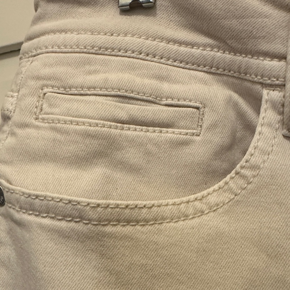 J. Jill High-Rise Cream Denim Jeans - Picture 6 of 12